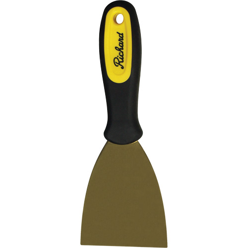 Stiff Wall Scrapers, Brass Blade, 3" Wide, Plastic Handle O-Max