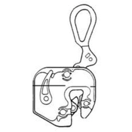 GXL Plate Clamp, 4000 lbs. (2 tons), 1/16" - 7/8" Jaw Opening O-Max