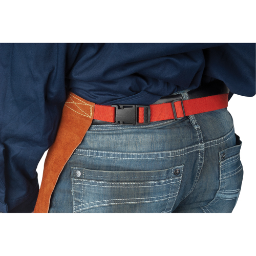 Leather Apron, Waist, 24" L, Lava Brown O-Max
