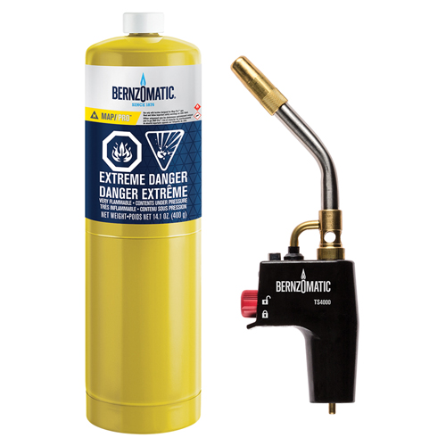 Trigger Start Cast Aluminum MAP-Pro Gas Torch Kit O-Max