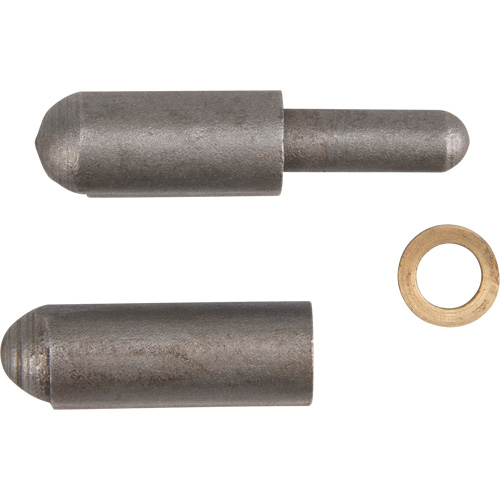 Weld-On Hinge, 0.315" Dia. x 1.575" L, Mild Steel w/Fixed Steel Pin O-Max