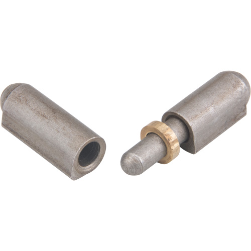 Weld-On Hinge, 0.315" Dia. x 1.575" L, Mild Steel w/Fixed Steel Pin O-Max