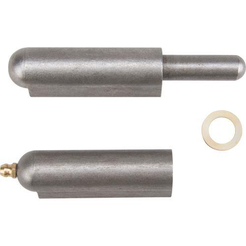 Charni&egrave;re &agrave; souder, 0,787" dia. x 5,906" lo, Acier doux a/goupille fixe en acier O-Max