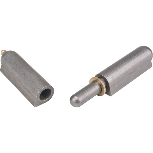 Charni&egrave;re &agrave; souder, 0,787" dia. x 5,906" lo, Acier doux a/goupille fixe en acier O-Max