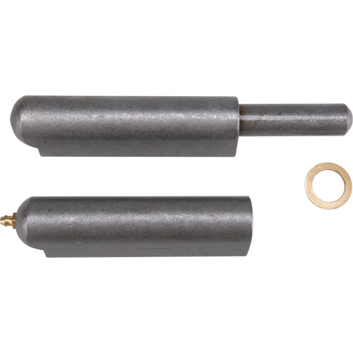Weld-On Hinge, 1.102" Dia. x 10.236" L, Mild Steel w/Fixed Steel Pin O-Max