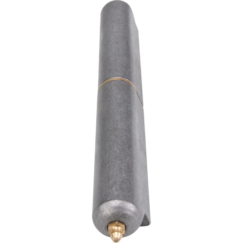 Weld-On Hinge, 1.102" Dia. x 10.236" L, Mild Steel w/Fixed Steel Pin O-Max