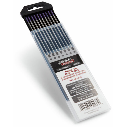WX Multi-Oxide Premium Tungsten Electrode, 3/32" Dia. x 7" L O-Max