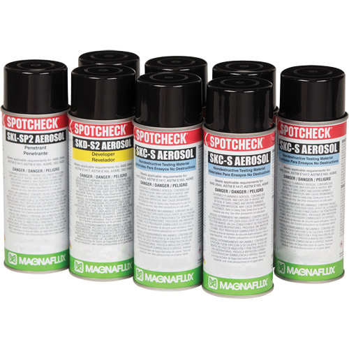 Solvent Removable Visible Penetrant Testing Kits, Kit O-Max