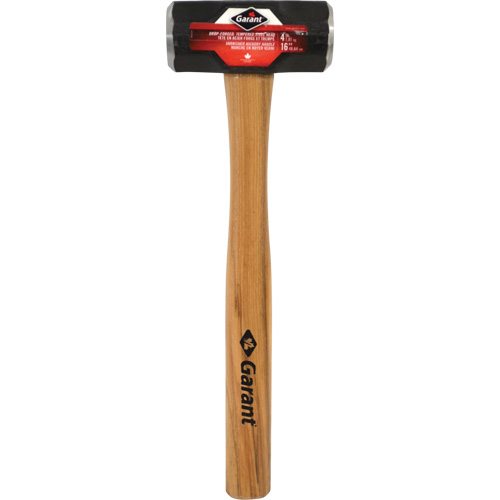Double-Face Sledge Hammer, 4 lbs., 16" L, Wood Handle O-Max
