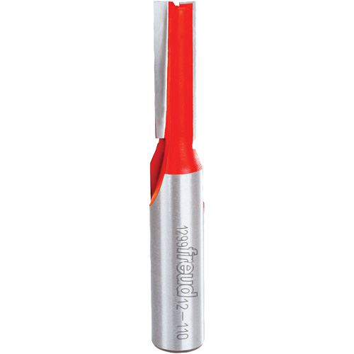 Router Bit - Double Flute Straight Bit, 3/8" Dia., 1" H, 2-7/8" L O-Max