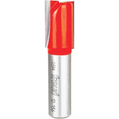 Router Bit - Double Flute Straight Bit, 5/8" Dia., 1-1/2" H, 2-1/2" L, 1/2" Shank O-Max