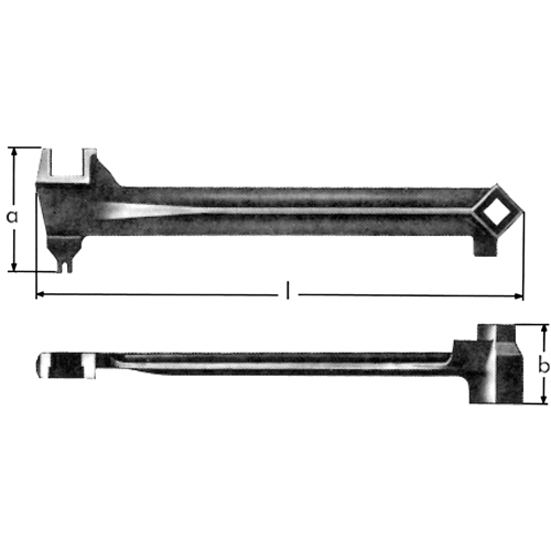 Bung Wrenches, 2-1/2", 15-1/15" Length O-Max