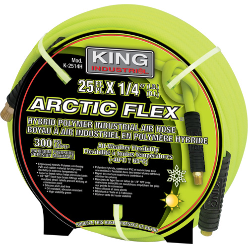 25' Hybrid Polymer Industrial Air Hose O-Max
