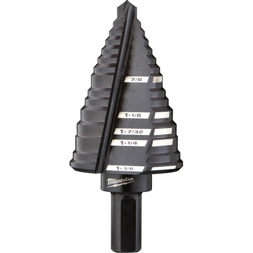 Foret &eacute;tag&eacute; no 12, 7/8" - 1-3/8", Acier rapide O-Max