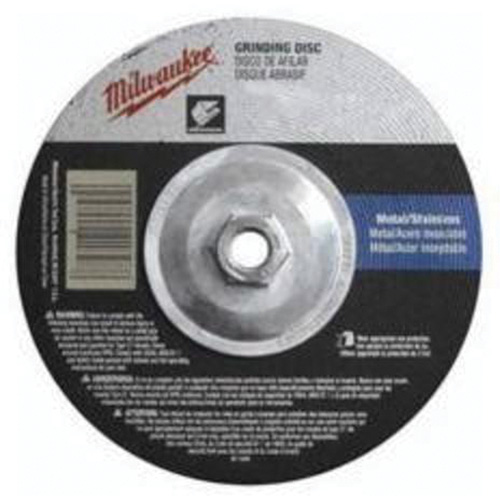 Grinding Wheel, 7" x 1/4", 5/8"-11 Arbor, Aluminum Oxide, Type 27 O-Max