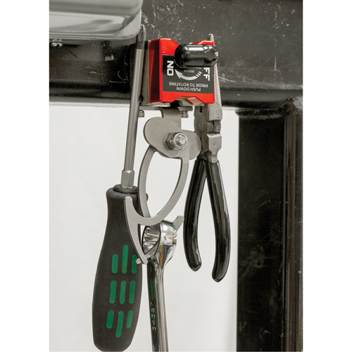 On/Off Magnetic Hanging Hooks, 5-3/4" Length, 1-3/4" Diameter, 35 lbs. Capacity O-Max