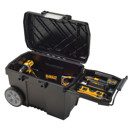 Coffre &agrave; outils pour entrepreneur, 15-19/32" la x 24-13/16" p x 16-1/2" h, Noir O-Max