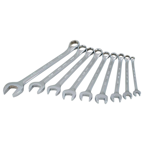Wrench Set, Combination, 9 Pieces, Metric O-Max