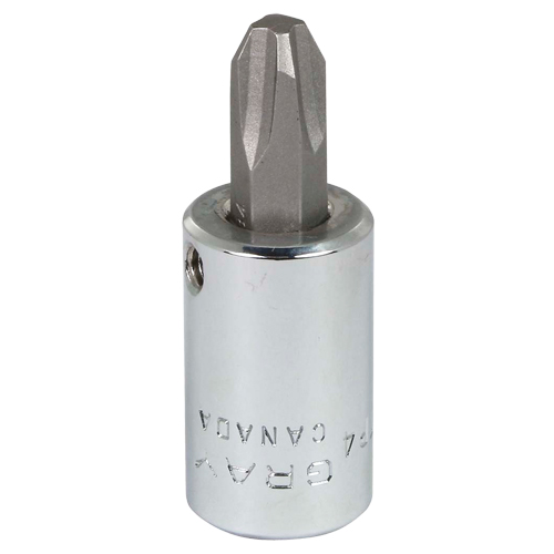 Head Socket, Phillips, #4 x 1.93" L, 3/8" Square Drive Drive O-Max