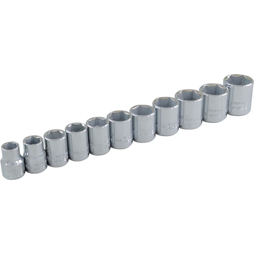 Jeu de douilles, 11 Mcx, Prise de 3/8" O-Max