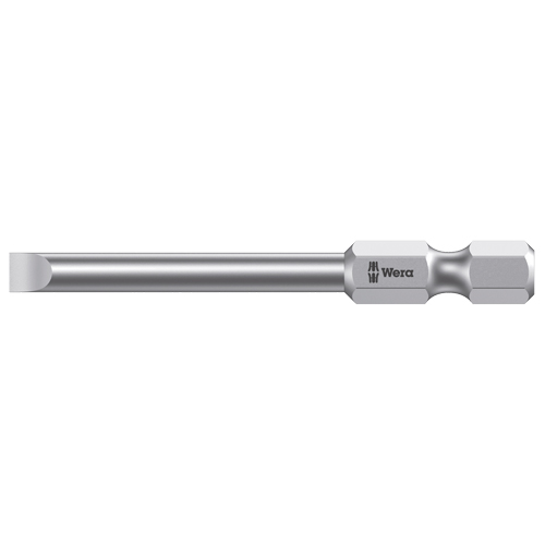Power Screwdriver Bit, Slot, 3 mm Tip, 1/4" Drive Size, 2-3/4" Length O-Max