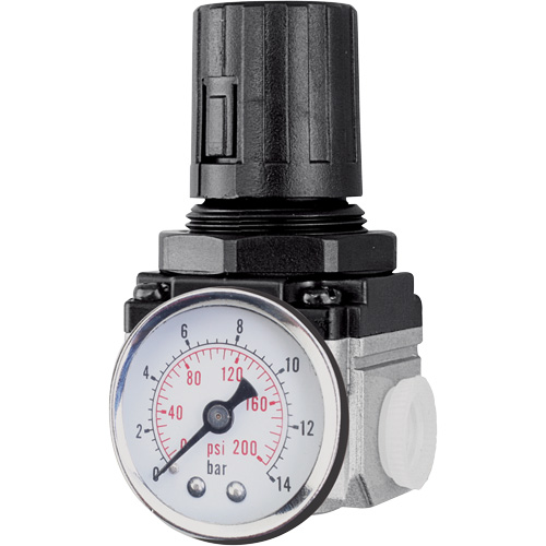 Air Regulator (Gauge Included), 1/4" NPT, 220 PSI Max. PSI, Modular O-Max