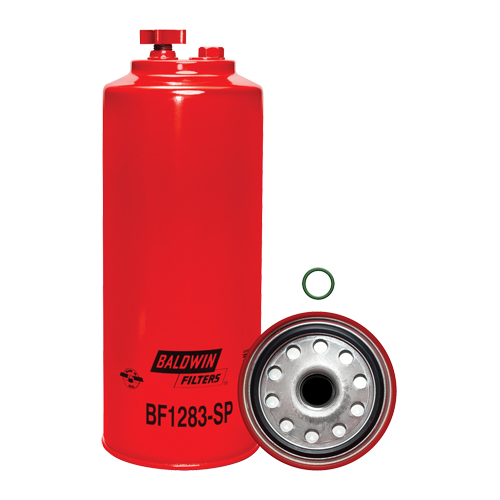 BF1283-SP Filtre &agrave; carburant s&eacute;parateur d'eau &agrave; visser avec orifice pour capteur & drain O-Max
