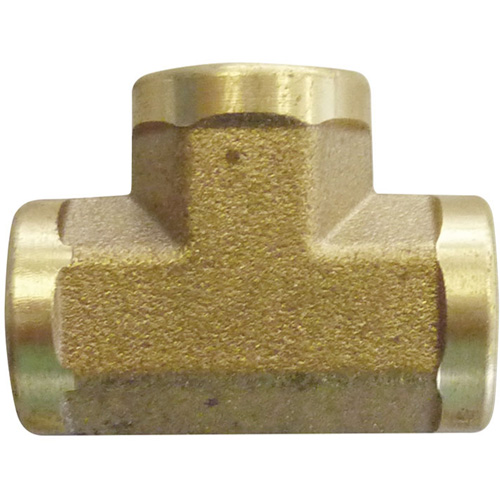 Female Pipe Tees, Brass, 3/8" O-Max