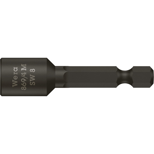 Nutsetters, 8 mm Tip, 1/4" Drive, 50 mm L, Magnetic O-Max
