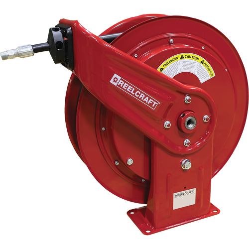 HD70000 Mobile Base Hose Reel, Oils, 3/8" x 75', Single Hose, 2600 PSI O-Max