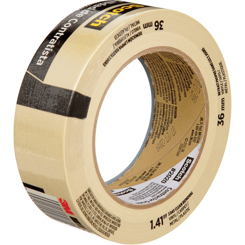 Ruban-cache Scotch pour entrepreneurs 2020, 36 mm (1-1/2") x 55 m (180'), Beige O-Max