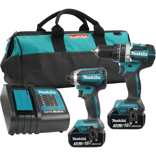 LXT&reg; 2-Tool Brushless Motor Combo Kit, Lithium-Ion, 18 V O-Max