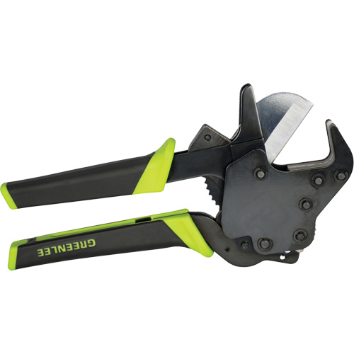 Quick-Release Ratcheting PVC Cutter, 1-5/8" Capacity O-Max