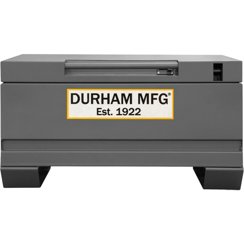 Jobsite Storage Box, 32" x 19" x 17-13/16", Steel, Grey O-Max