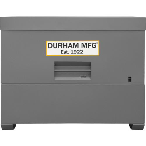Piano Style Jobsite Storage Box, 60-1/2" W x 34-3/4" D x 49-3/8" H, Grey O-Max