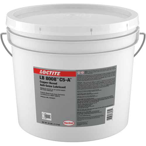 Lubrifiant antiblocage au cuivre LB 8008 C5-A, 25 lb, Seau, 1800°F (982°C) Temp&eacute;rature max. O-Max