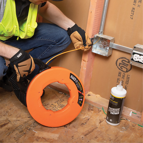 Fish Tape with Spiral Steel Leader O-Max
