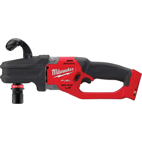 Perceuse &agrave; angle droit M18 Fuel Hole Hawg avec mandrin Quik-Lok (outil seulement), 18 V, Lithium-ion O-Max