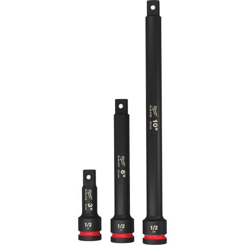 Jeu de rallonges pour douilles Shockwave Impact-Duty, Chocs, Prise 1/2", 3"/6"/10" lo O-Max
