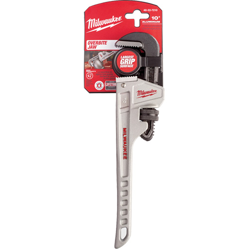 Cl&eacute; &agrave; tuyau, Cap des m&acirc;choires 1-1/2", Longueur 10", Prise Ergonomique O-Max