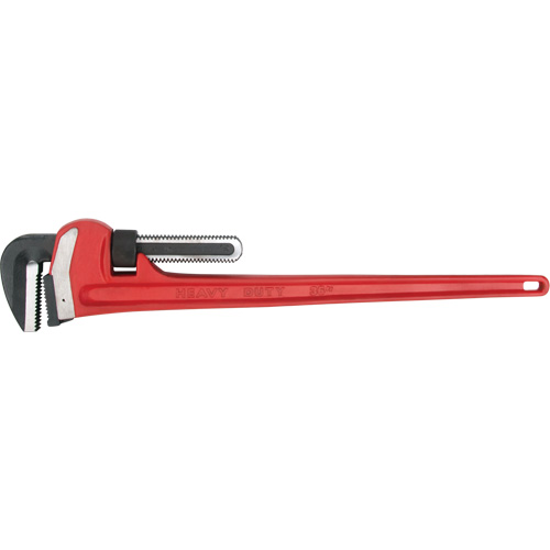 Pipe Wrench, 5" Jaw Capacity, 36" Long, Powder Coated Finish, Ergonomic Handle O-Max