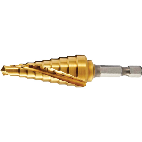 Foret &eacute;tag&eacute; no 2 DRILLCO, 1/4" - 3/4", Incr&eacute;ments de 1/16" O-Max