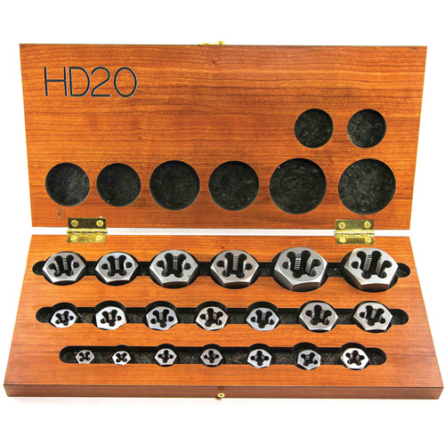 Jeu de fili&egrave;res hexagonales &agrave; fileter DRILLCO, 20 Morcea O-Max