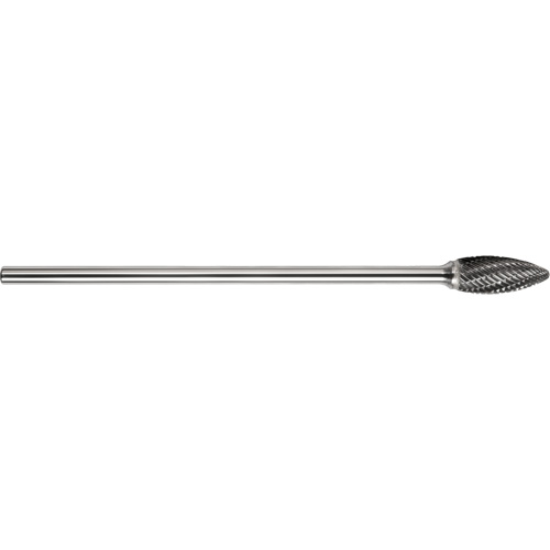 DRILLCO Single Cut Ballnose Cone Burr, SH-2L6 O-Max