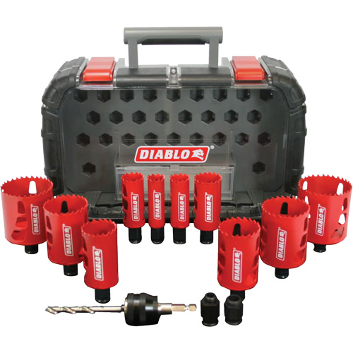 General Purpose Bi-Metal Hole Saw Set, 14 Pieces O-Max
