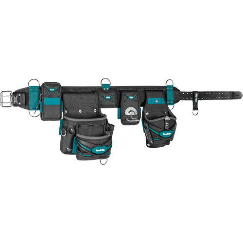 TH3 Ultimate Heavyweight Tool Belt Set, Polyester, Blue/Grey O-Max