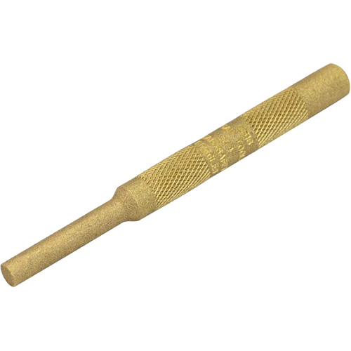 Brass Pin Punch, 1/4" Dia. x 4" L O-Max