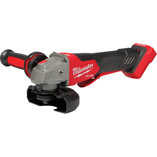 Meuleuse &agrave; frein &agrave; vitesse variable avec interrupteur &agrave; glissi&egrave;re non verrouillable M18 Fuel, 18 V, Mandrin 5"/4-1/2", Lithium-ion O-Max