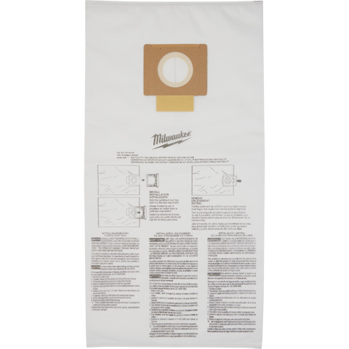 Sacs &agrave; poussi&egrave;re molletonn&eacute;s, 9 gal. US O-Max