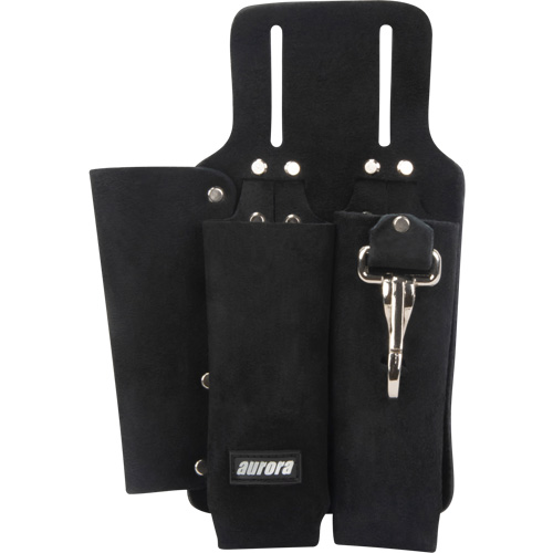 Porte-outils pour monteur de ligne, Porte-outil multiple, Cuir, 3 Poches O-Max